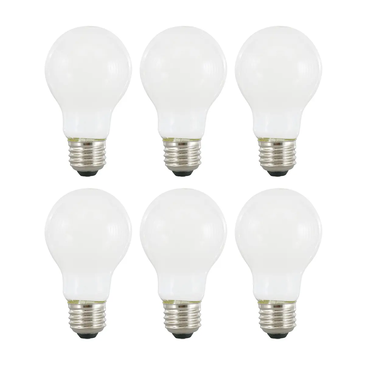 LEDVANCE Sylvania LED TruWave Natural Series A19 Light Bulb 6 Pack | 8W Dimmable Frosted 2700K - main product image