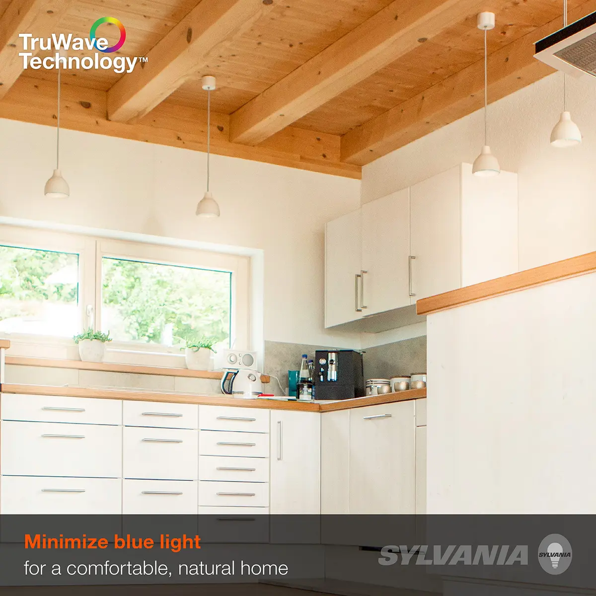 LEDVANCE Sylvania LED TruWave Natural Series A19 Light Bulb 6 Pack | 8W Dimmable Frosted 2700K - view 5