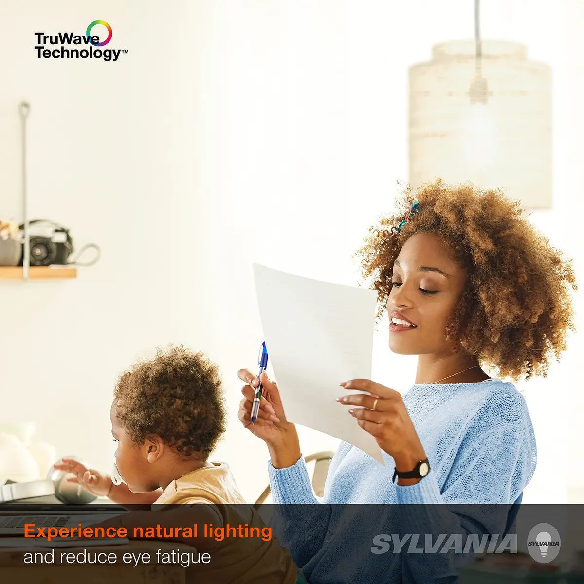 LEDVANCE Sylvania LED TruWave Natural Series A19 Light Bulb 6 Pack | 8W Dimmable Frosted 2700K - view 4