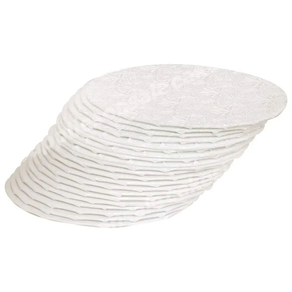 Cake S.O.S 6 inch White Round Cake Board Drums | 1/4 inch Thick, Elegant Display Base - view 3