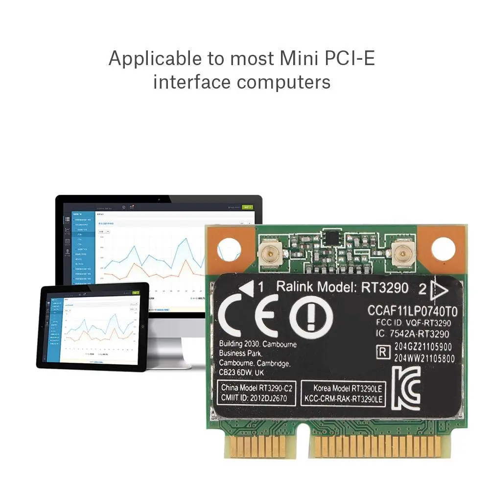 Tangxi RT3290 Mini PCIe Network Card 150Mbps | Bluetooth Enabled for Notebook & Desktop - view 3