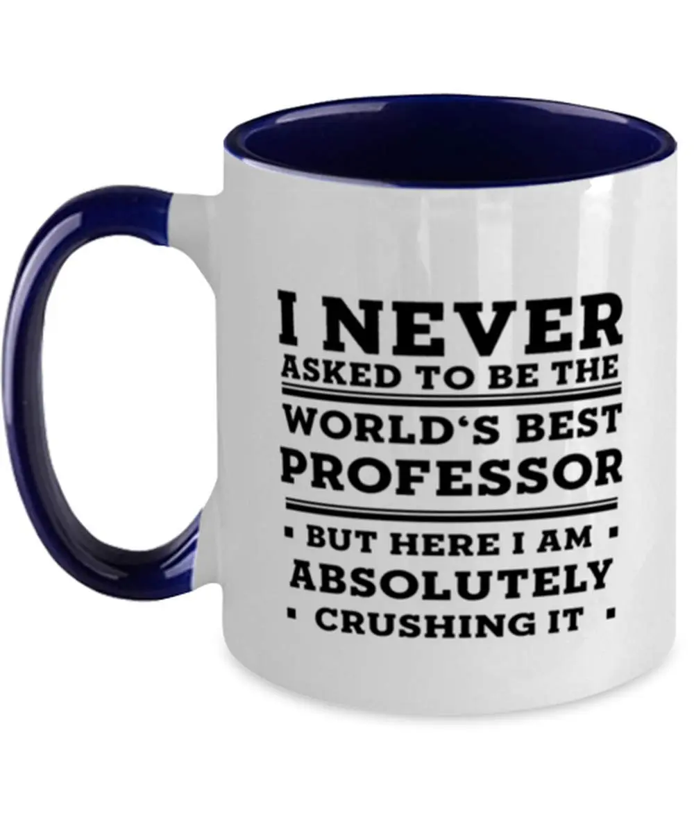Mugart Professor Funny Two Tone Navy Coffee Mug 325ml (11oz) | Gifts for Professors - main product image