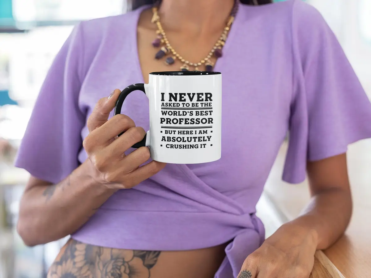 Mugart Professor Funny Two Tone Navy Coffee Mug 325ml (11oz) | Gifts for Professors - view 5