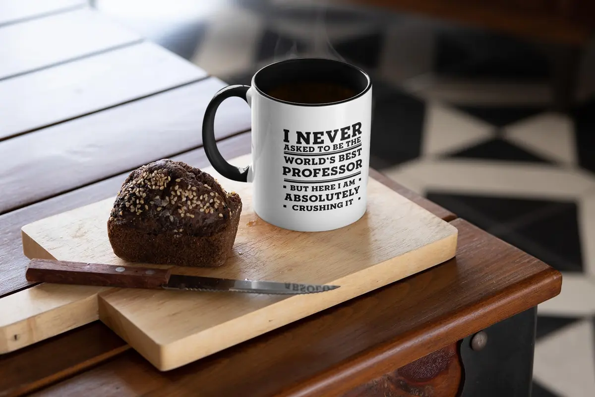 Mugart Professor Funny Two Tone Navy Coffee Mug 325ml (11oz) | Gifts for Professors - view 2