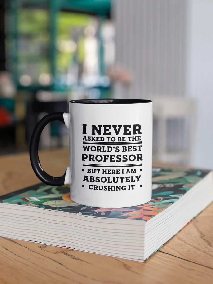Mugart Professor Funny Two Tone Navy Coffee Mug 325ml (11oz) | Gifts for Professors - view 3