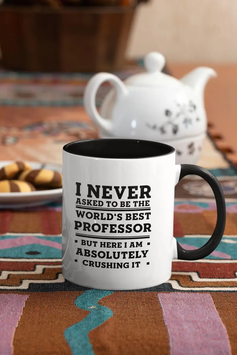 Mugart Professor Funny Two Tone Navy Coffee Mug 325ml (11oz) | Gifts for Professors - view 4