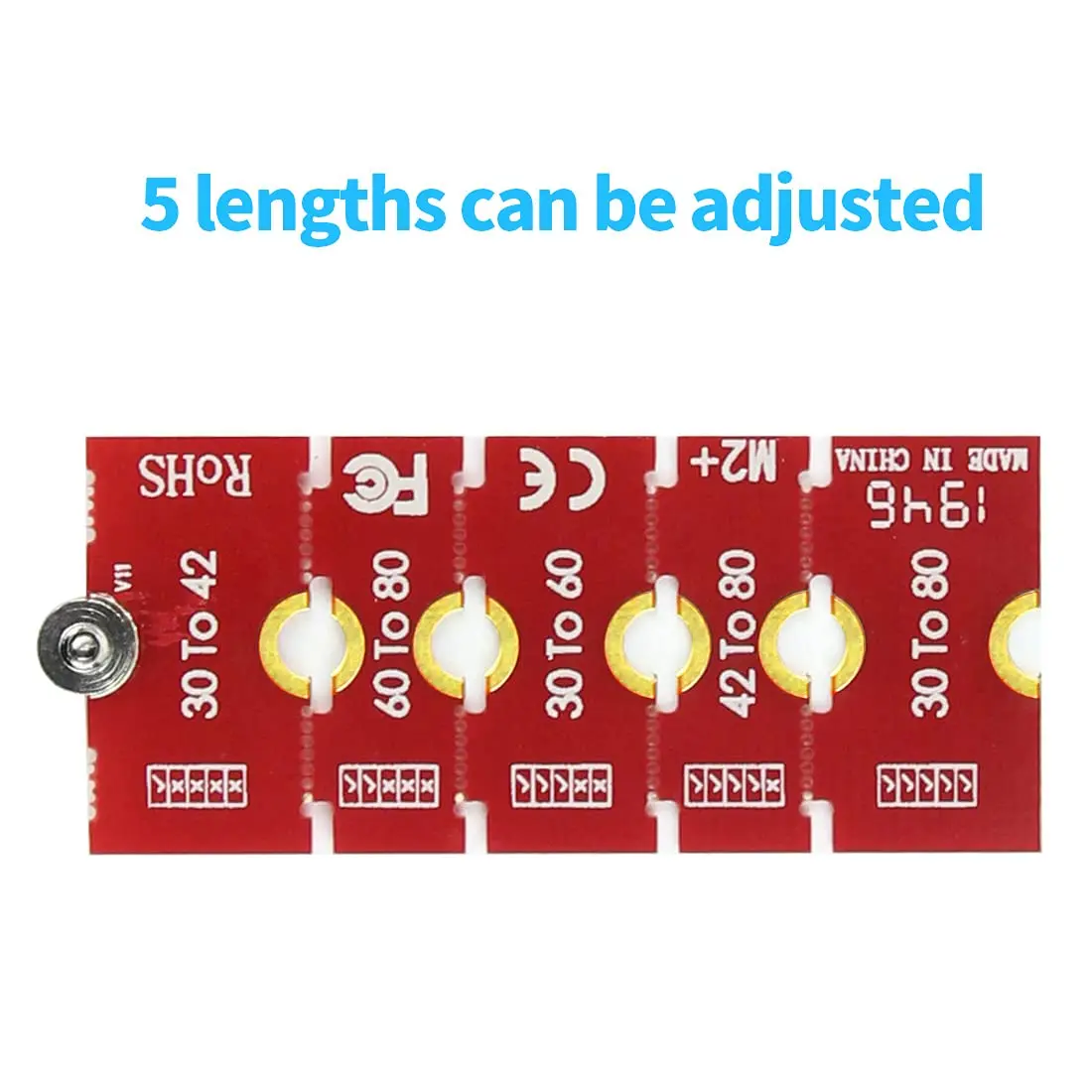 JEYI M2 M2PLUS NGFF NVME M.2 Extended Transfer 2230, 2242, 2260, 2280 | Durable Metal Support, Adjustable Length, Easy Install - view 3
