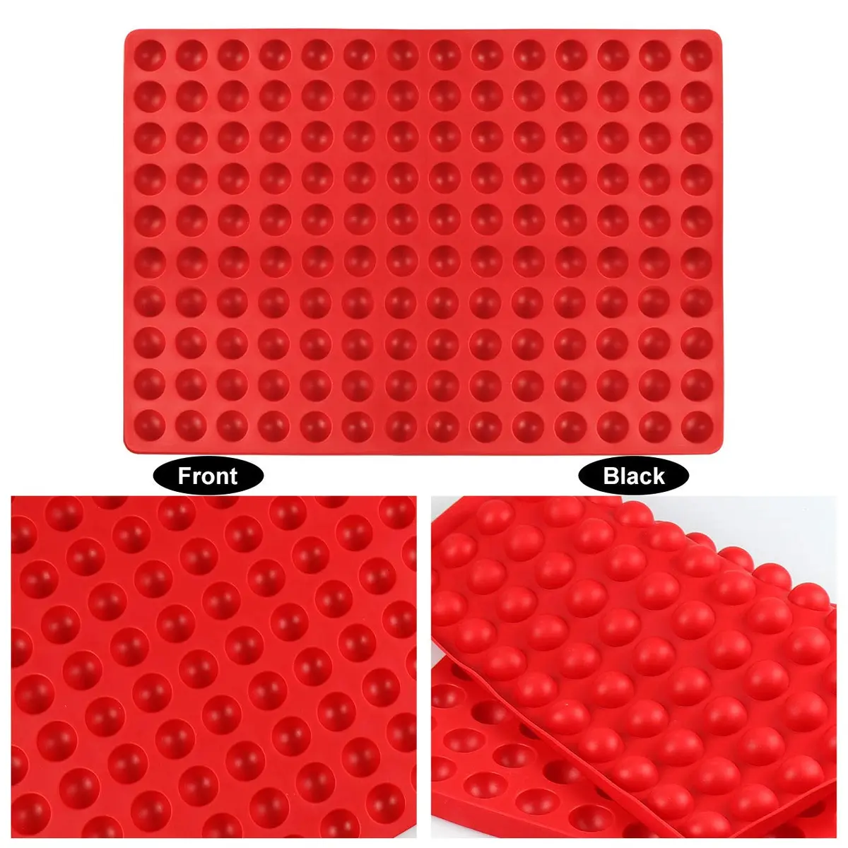 Palksky 140-Cavity Small Round Silicone Mold | 38.4mm (0.9 inch) Cavities for Chocolate, Candy, Dog Treats - view 8