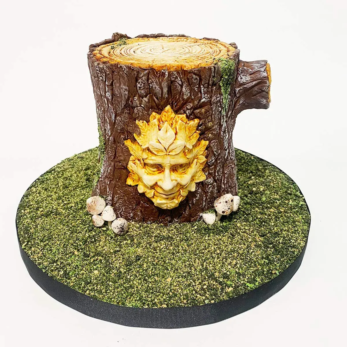 Katy Sue Log Slice Silicone Mold 125mm Diameter x 9mm Depth | Detailed Wood Texture for Fondant & Clay - view 3