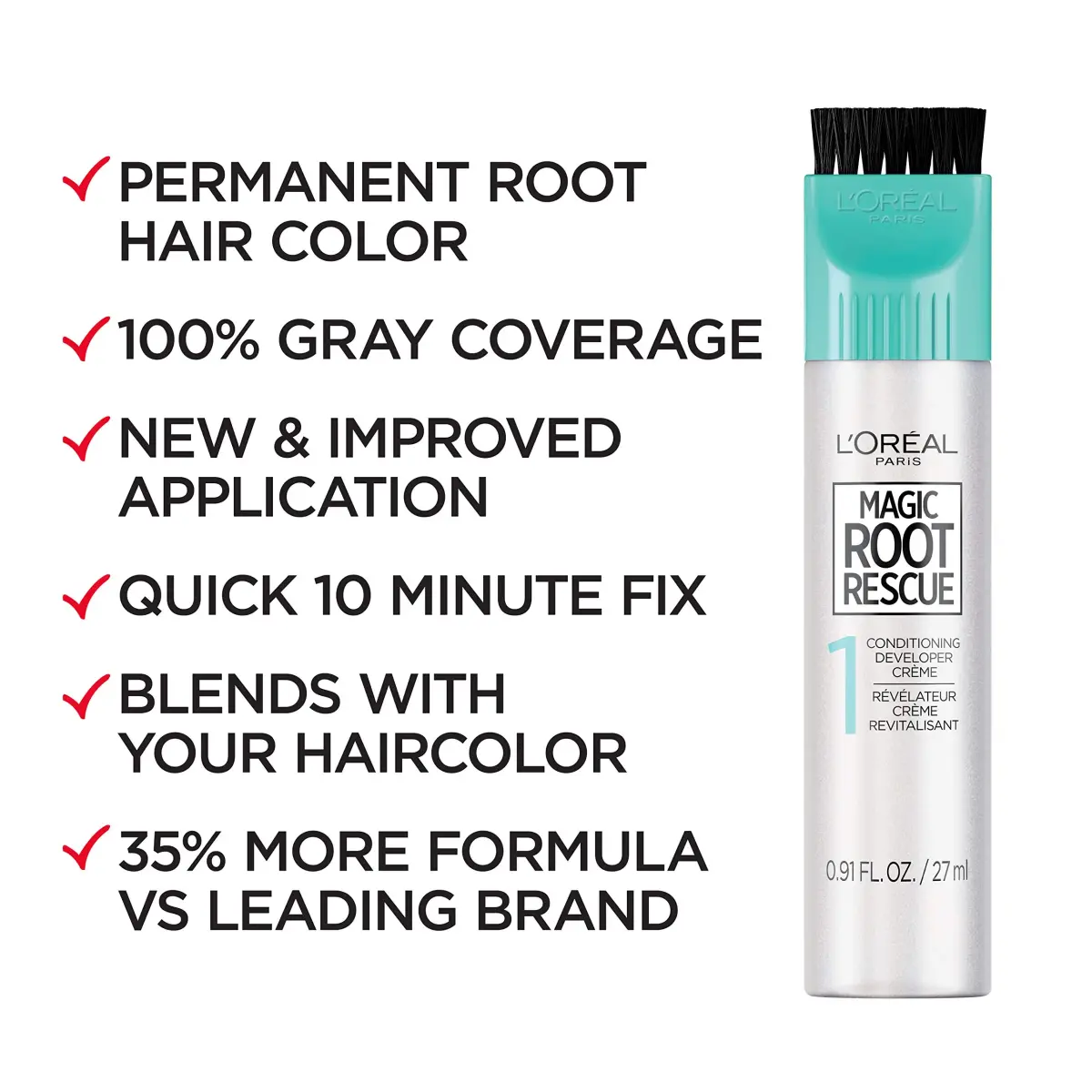 L'Oreal Paris Magic Root Permanent Hair Color Kit, 6 Light Brown (Pack of 2) - view 2