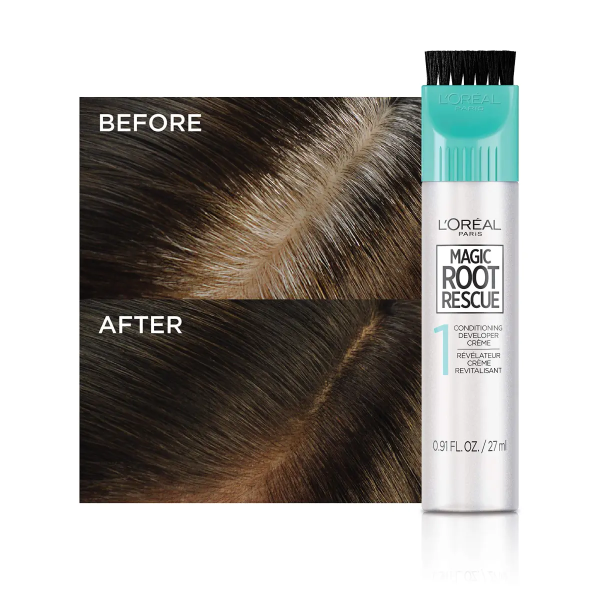 L'Oreal Paris Magic Root Permanent Hair Color Kit 4R Dark Auburn Red, 10-Minute Gray Coverage (2 Count) - view 4