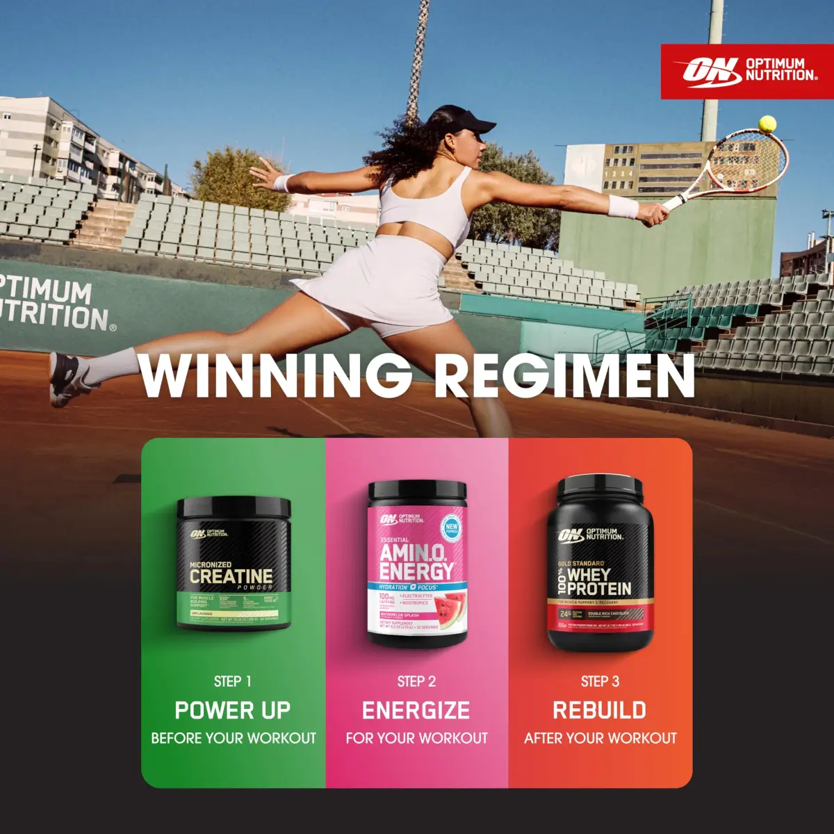 Optimum Nutrition Amino Energy Pre Workout Powder with BCAA & Micronized Creatine Monohydrate, Unflavored, 60 Servings (30 Servings + 30 Servings Bundle) - view 8