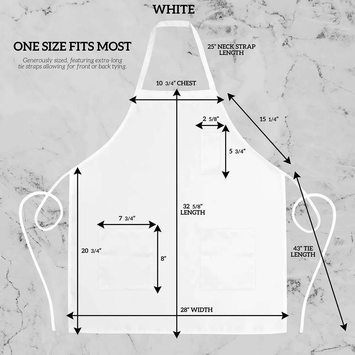 GREEN LIFESTYLE 12 Pack Chef Apron with Pockets | Waterproof Cooking Apron for Men & Women (12 Pack, White) - view 2