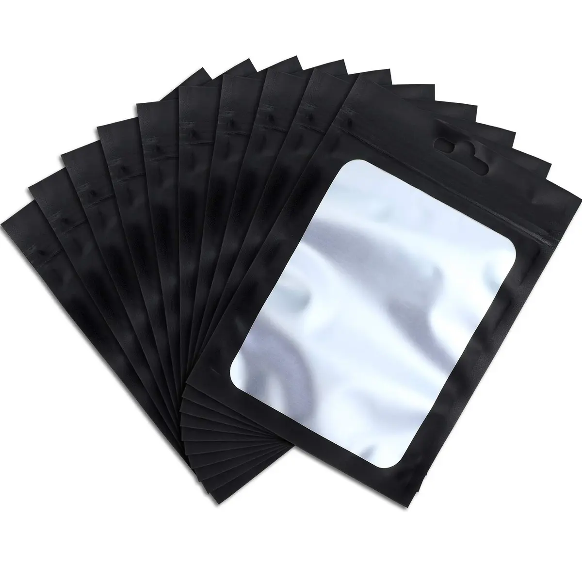 Boao 100 Pcs Resealable Foil Food Storage Bags 3.1 x 5.1 Inch | Reusable, Leak-Resistant, Food Safe - main product image