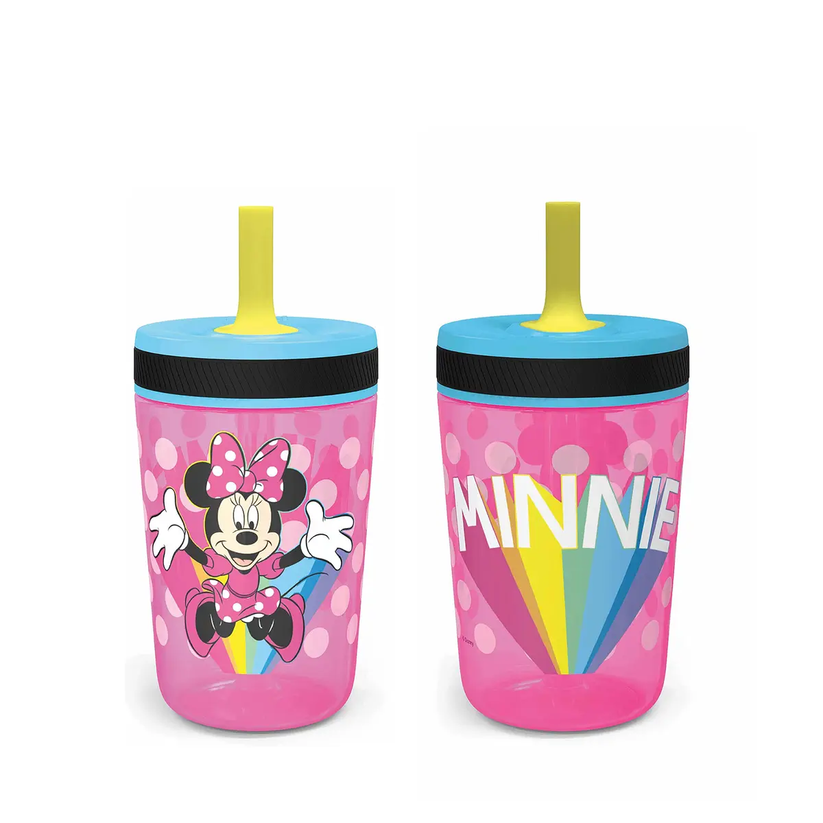 Zak Designs Disney Kelso Tumbler 15 oz Set Minnie Mouse Leak-Proof Kids Drinkware - main product image