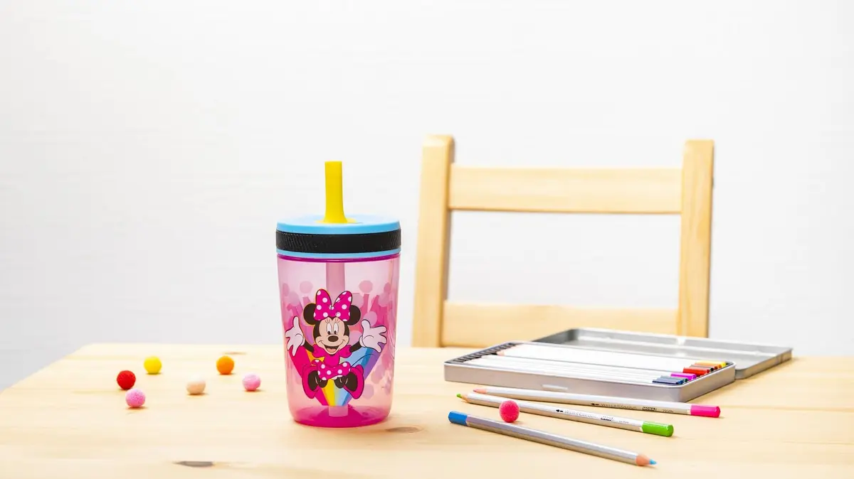 Zak Designs Disney Kelso Tumbler 15 oz Set Minnie Mouse Leak-Proof Kids Drinkware - view 9