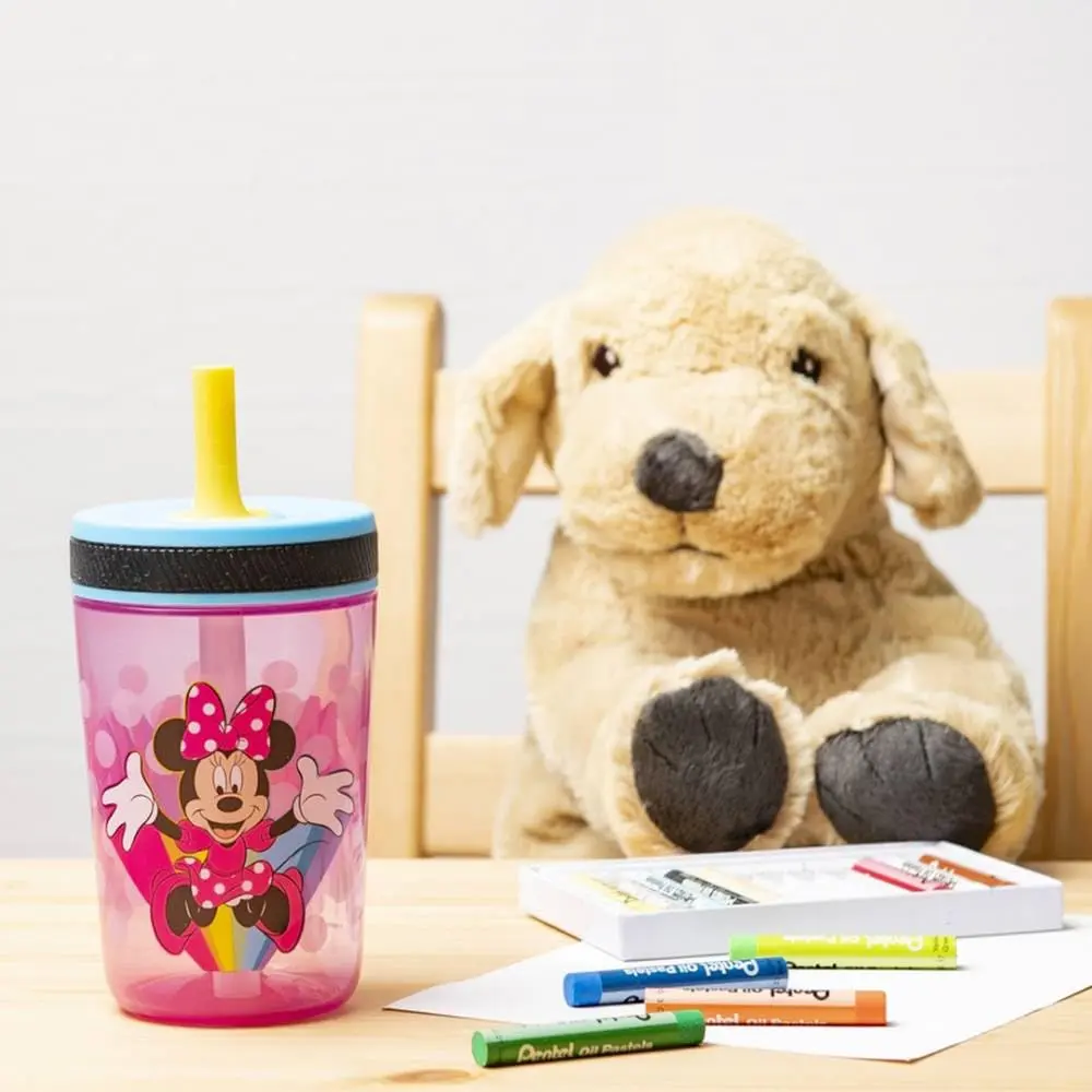 Zak Designs Disney Kelso Tumbler 15 oz Set Minnie Mouse Leak-Proof Kids Drinkware - view 2