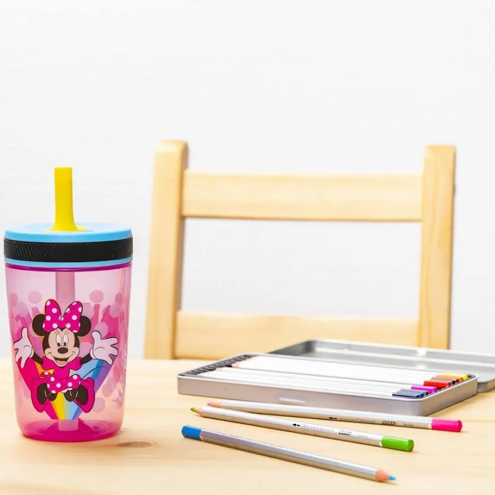 Zak Designs Disney Kelso Tumbler 15 oz Set Minnie Mouse Leak-Proof Kids Drinkware - view 3