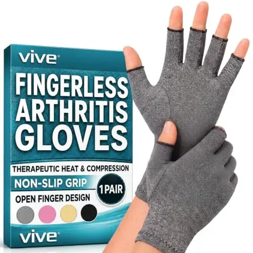 Vive Arthritis Compression Gloves - X-Large, Grey | Hand Pain Relief for Men & Women - main product image