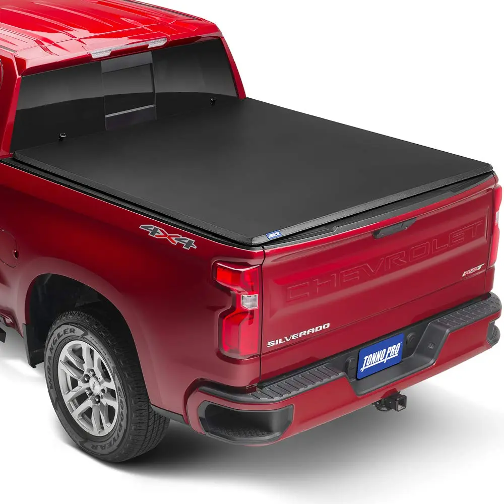Tonno Pro Tonno Fold Soft Folding Truck Bed Tonneau Cover | Fits 2002-2008 Dodge Ram 6' 6" Bed | Aluminum & Vinyl - view 5