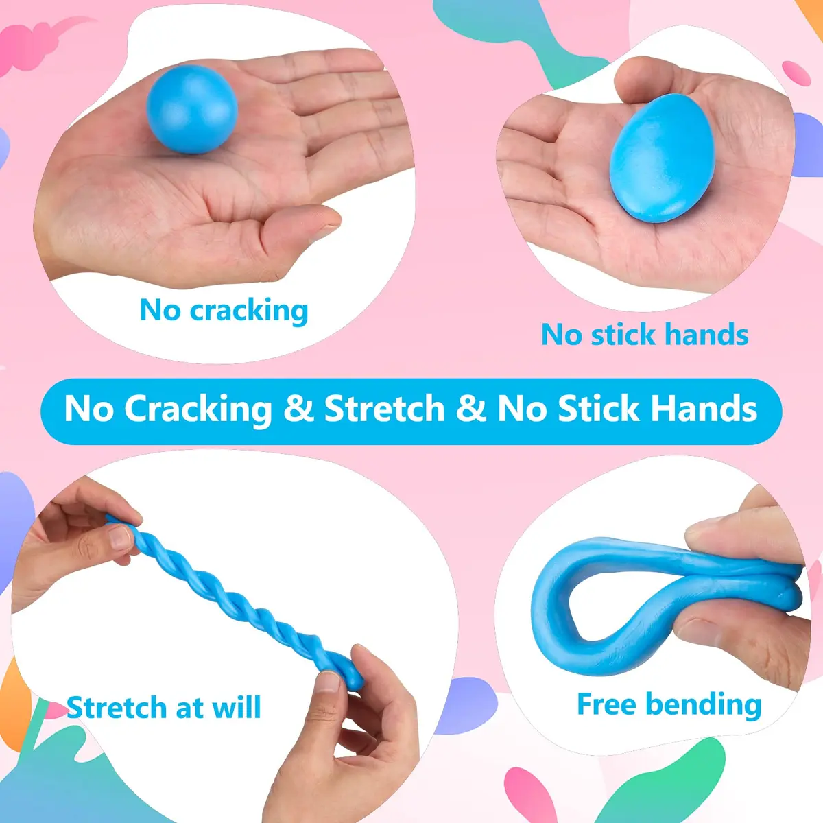 CiaraQ 50-Color Polymer Clay Oven Bake Modeling Kit for Kids & Beginners | Non-Toxic, Reusable, Easy to Shape - view 4