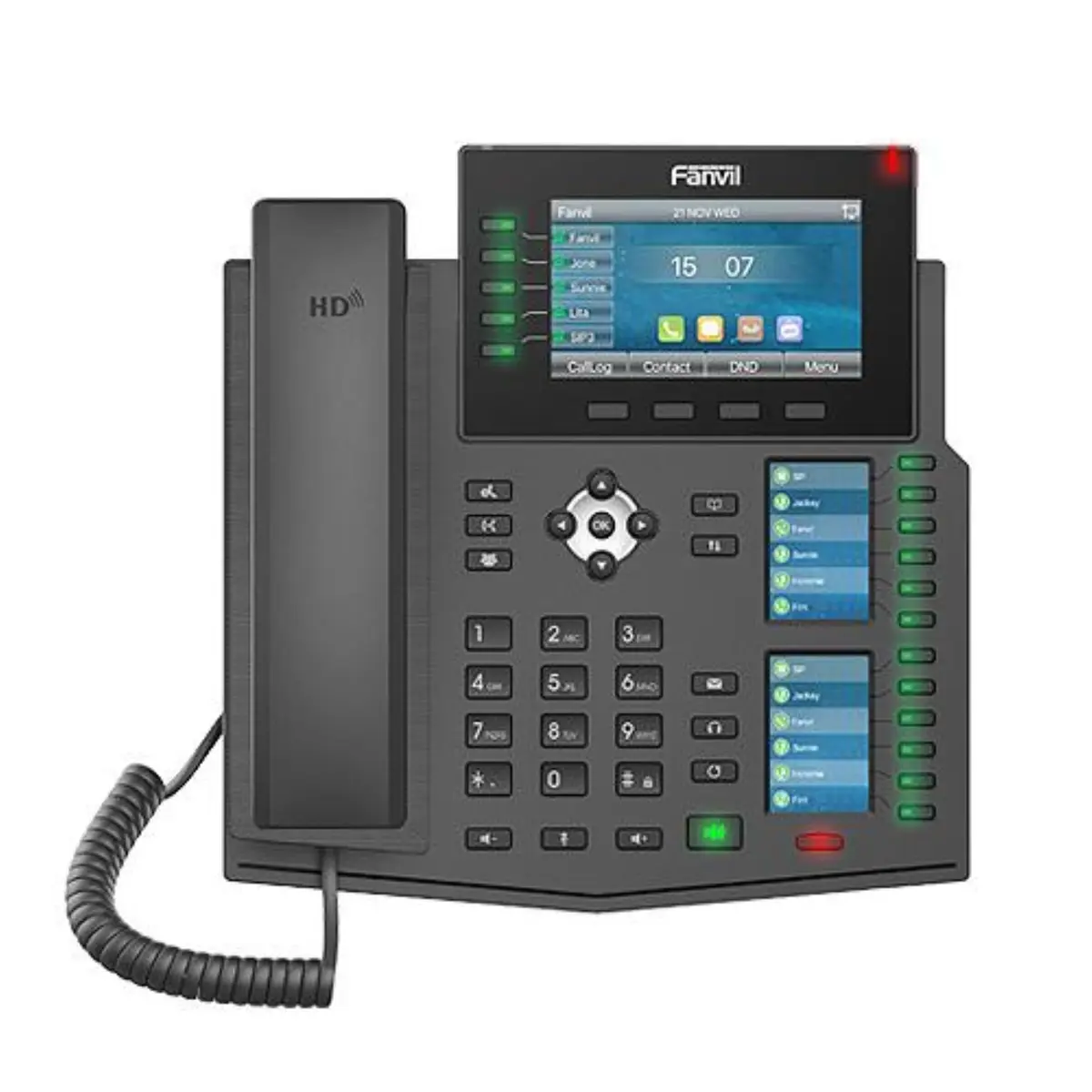 Fanvil X6U V2 Landline Phone | Standard Corded Telephone for Office & Home (28V, Black) - view 2