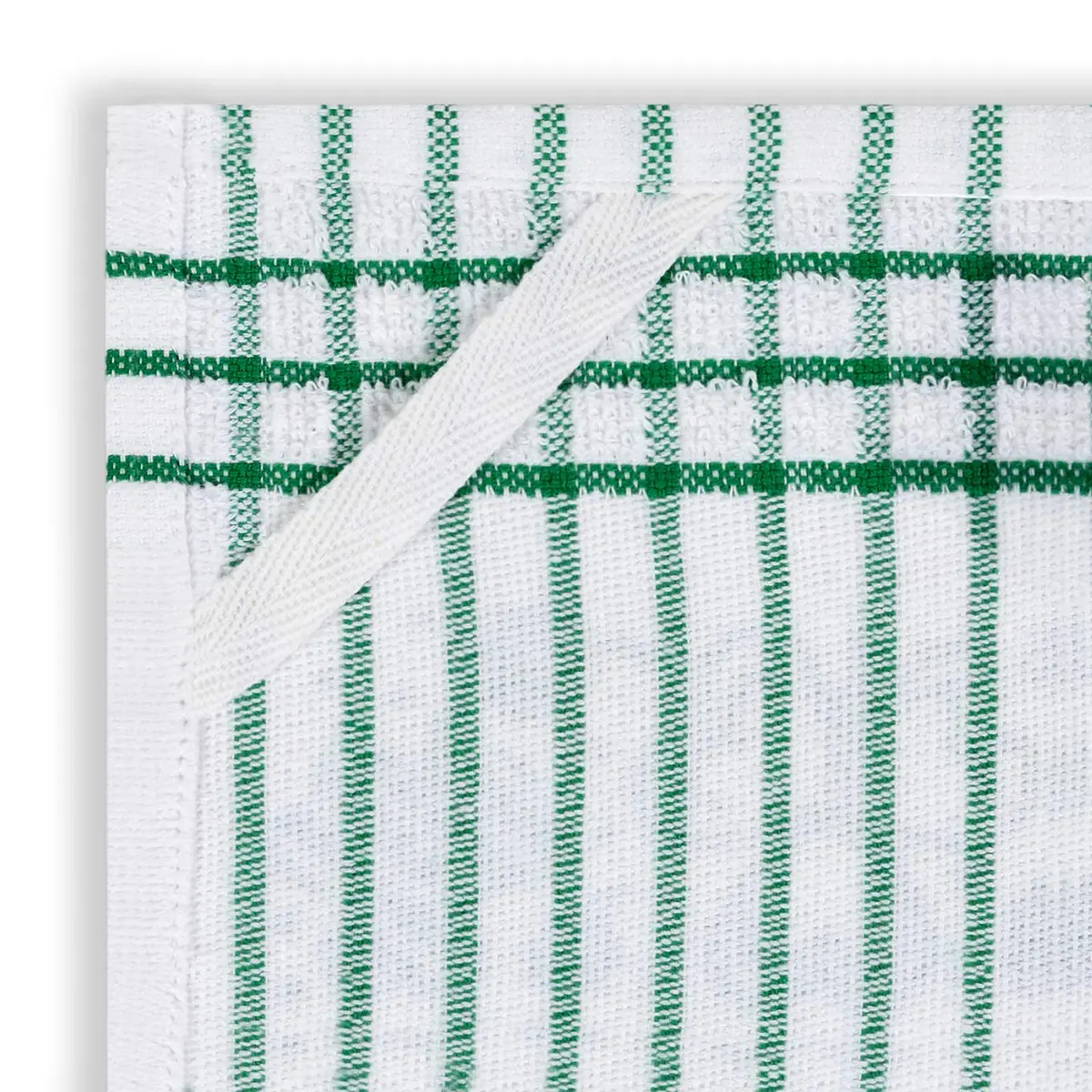 Cackleberry Home Retro Camper Windowpane Check Cotton Terrycloth Kitchen Towels, Set of 4 (Green) | 45.7 x 71.1 cm (18 x 28 inches) - view 4