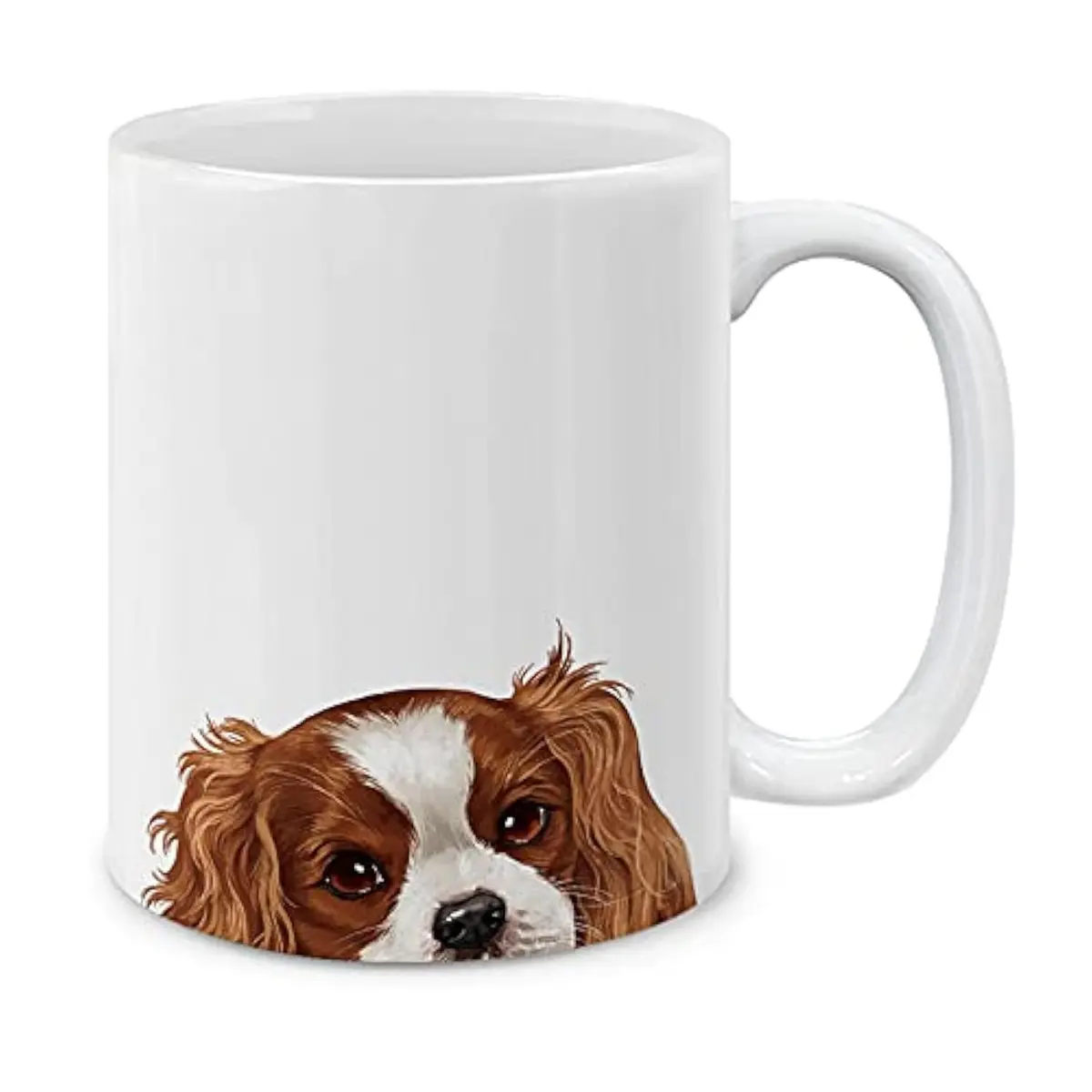 MUGBREW Cavalier King Charles Spaniels Dog Ceramic Coffee Mug 11 OZ | Unique Dog Design for Daily Use - main product image