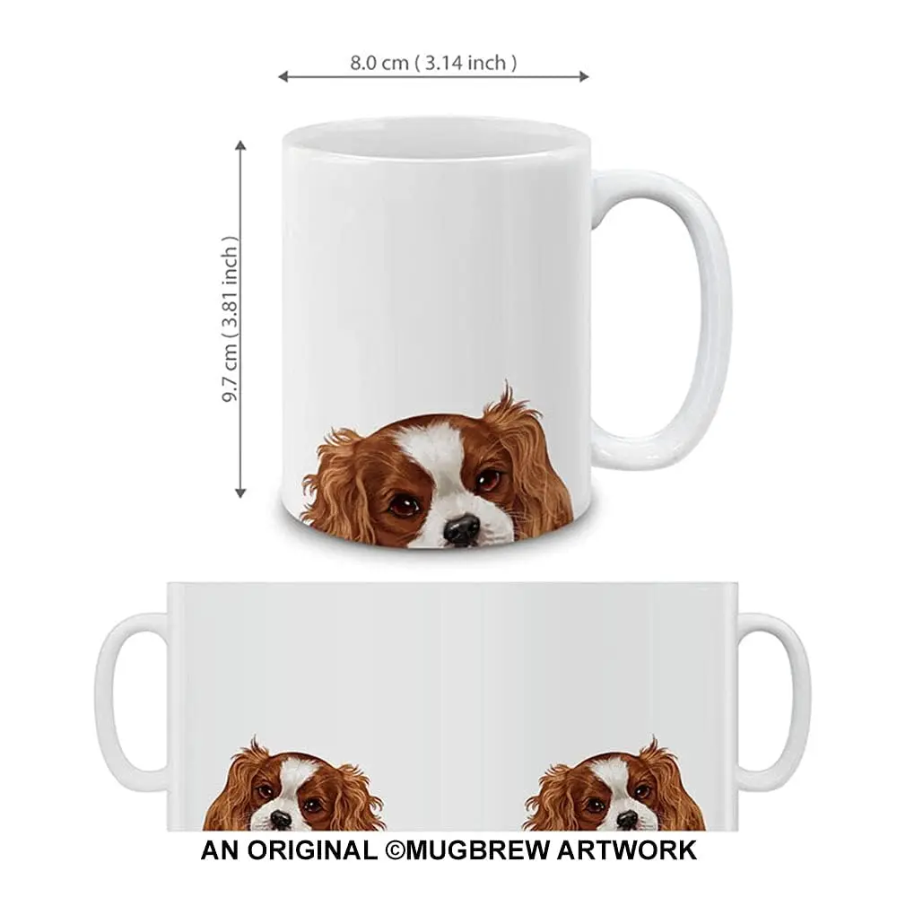 MUGBREW Cavalier King Charles Spaniels Dog Ceramic Coffee Mug 11 OZ | Unique Dog Design for Daily Use - view 3
