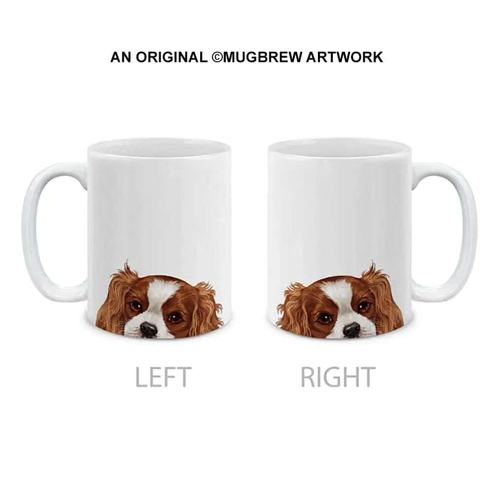 MUGBREW Cavalier King Charles Spaniels Dog Ceramic Coffee Mug 11 OZ | Unique Dog Design for Daily Use - view 2
