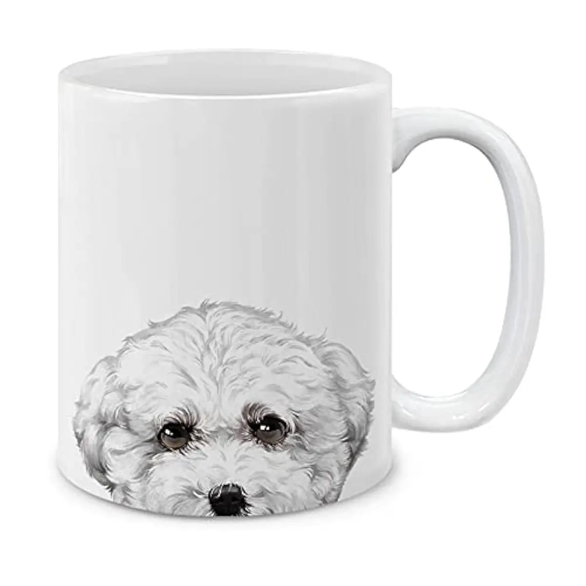 MUGBREW Bichon Frise Dog Ceramic Coffee Mug 11 OZ | Personalized Novelty Gift - main product image