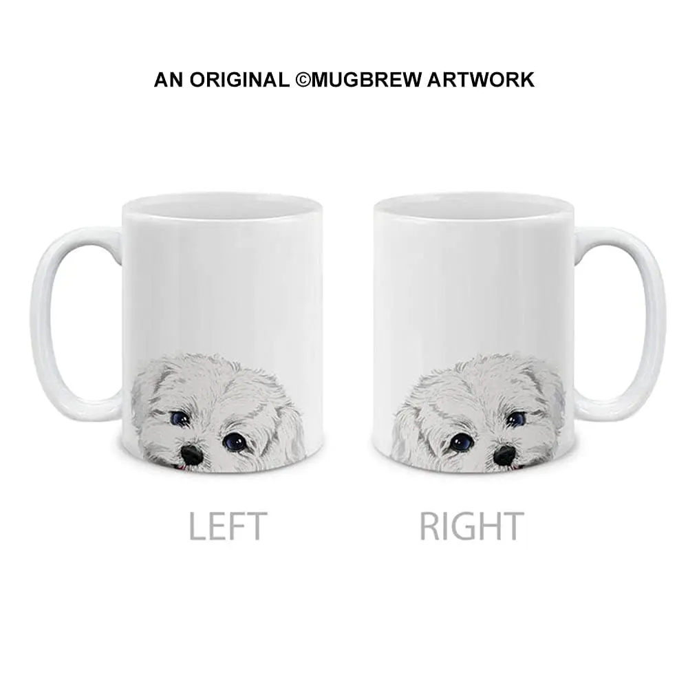 MUGBREW Maltese Dog Ceramic Coffee Mug 11 OZ | Personalized Novelty Dog Design - view 2