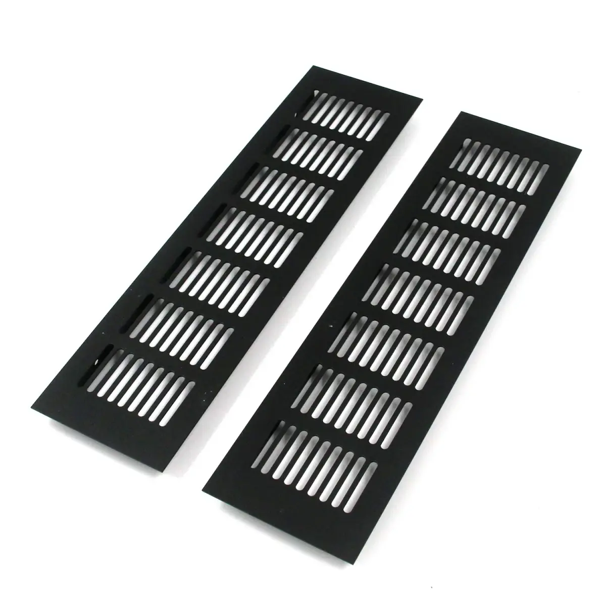 Geesatis Black Air Vent Covers 2-Pack | Fits 268 x 63 mm (10.55 x 2.48 inch) Duct Openings - main product image