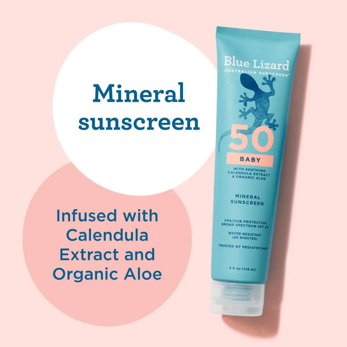 Blue Lizard Baby Mineral Sunscreen SPF 50+ 148ml (5 Fl Oz) | Fragrance-Free, Water-Resistant, Reef-Safe - view 4