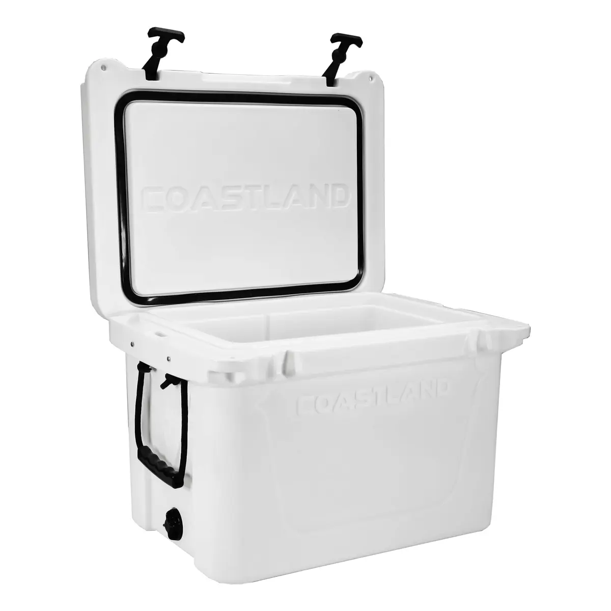 COASTLAND Delta Series 45 QT Rotomolded Cooler | Heavy-Duty Insulated Ice Chest, 45 Quarts, White - view 3