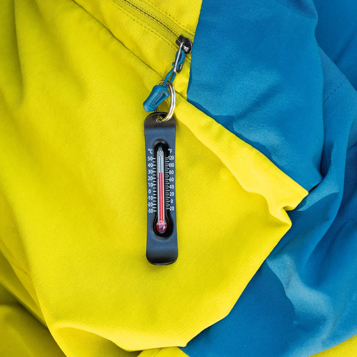 Sun Company Brrr-ometer - Snowsport Zipper Pull Thermometer - Aluminum, Black | Accurate Cold Weather Accessory - view 3