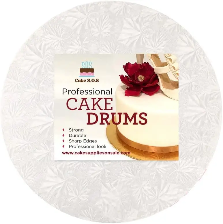 Cake S.O.S White Round Cake Drum 25.4 cm (10 inch) | Sturdy Base for Elegant Cake Presentation - view 2