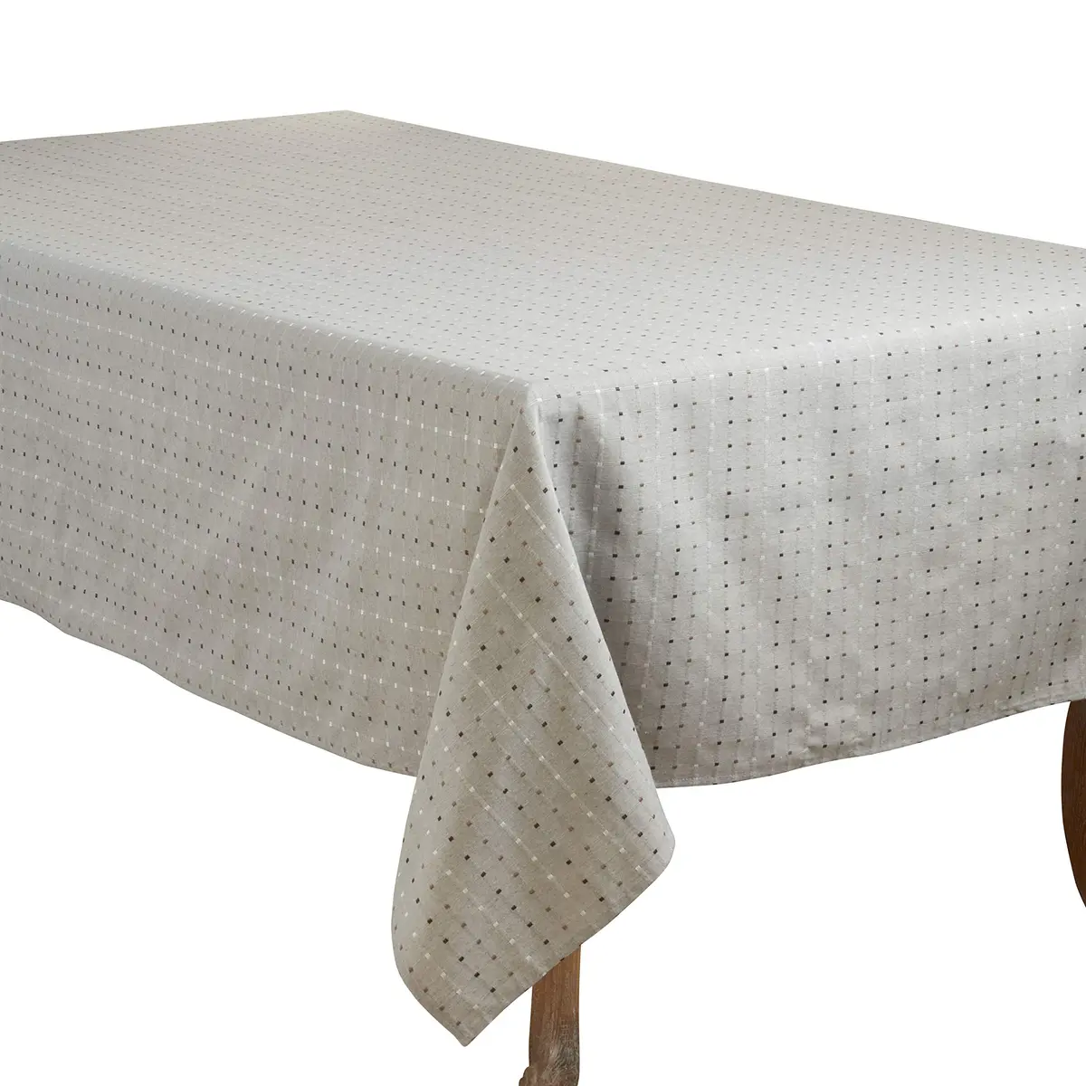 SARO LIFESTYLE Square Stitched Tablecloth 183 cm (72 in) x 153 cm (60 in) | All-Season Versatile Dining Decor - main product image