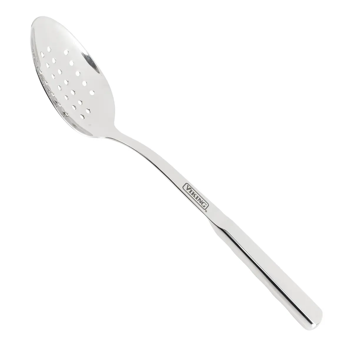 Viking Solid Forged Stainless Steel Slotted Spoon | Ergonomic Stay-cool Handle, Dishwasher Safe - main product image