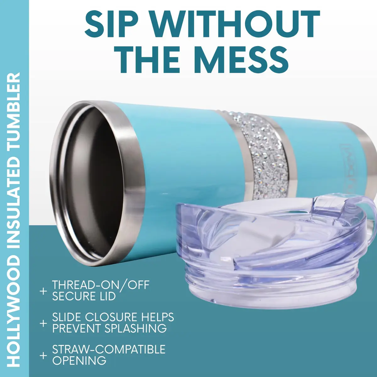 MyBevi Hollywood Insulated Tumbler 591ml (20oz) | Keeps Drinks Hot or Cold for Hours - view 5