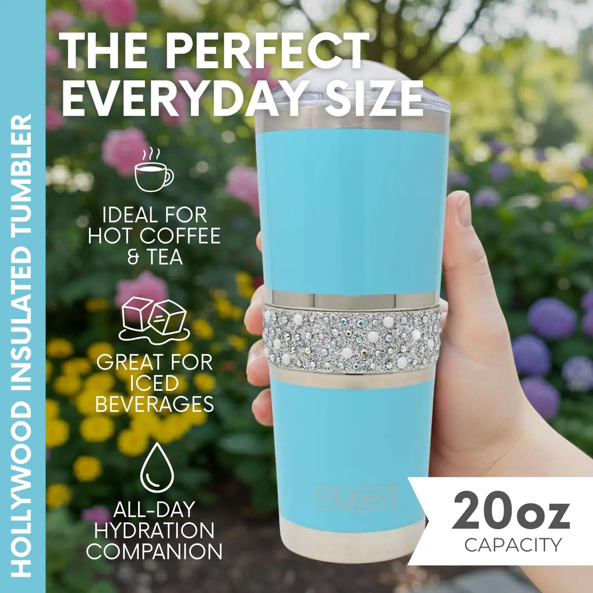 MyBevi Hollywood Insulated Tumbler 591ml (20oz) | Keeps Drinks Hot or Cold for Hours - view 7