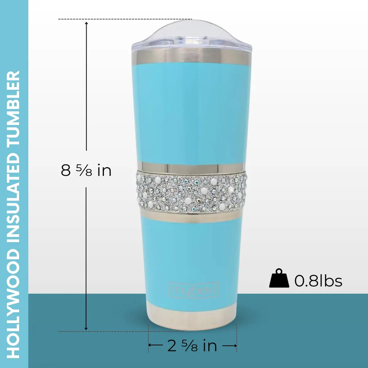 MyBevi Hollywood Insulated Tumbler 591ml (20oz) | Keeps Drinks Hot or Cold for Hours - view 8