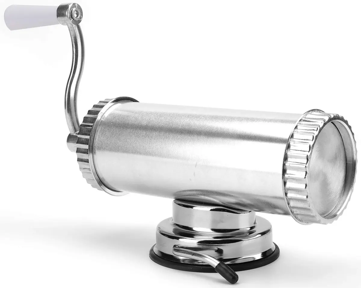 Lawei Sausage Stuffer 2 LBS Stainless Steel Horizontal Kitchen Meat Maker | 3 Nozzles for Home & Commercial Use - view 4
