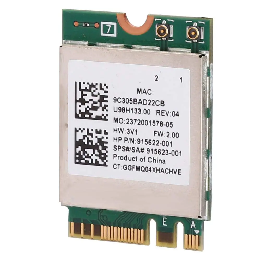 ASHATA RTL8822BE M.2 Network Card with Bluetooth 4.2 | 867Mbps Dual-Band WiFi for Windows 7/8/10 - view 8