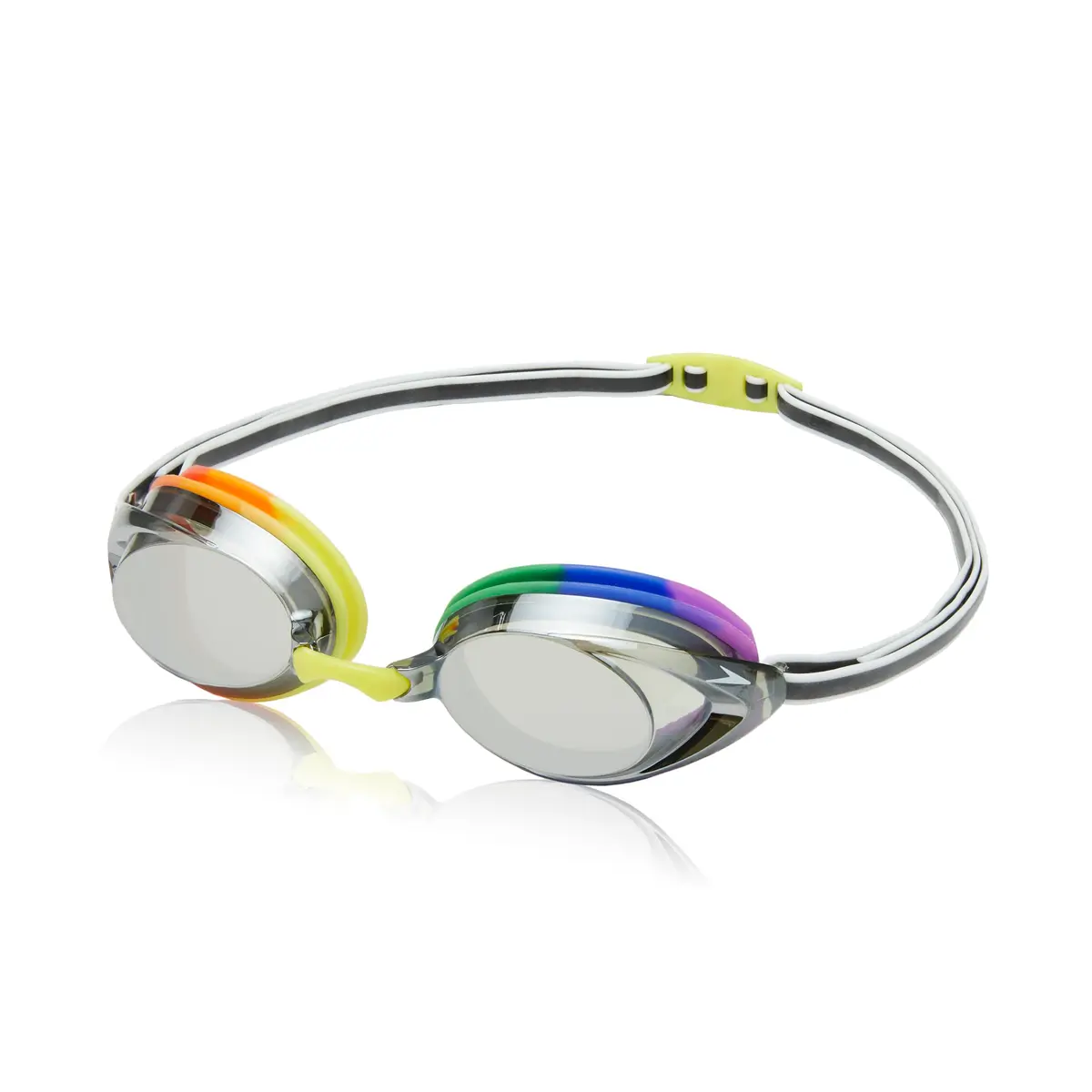 Speedo Unisex-Adult Swim Goggles Mirrored Vanquisher 2.0 | Wide Panoramic UV Anti-Fog Fit - main product image