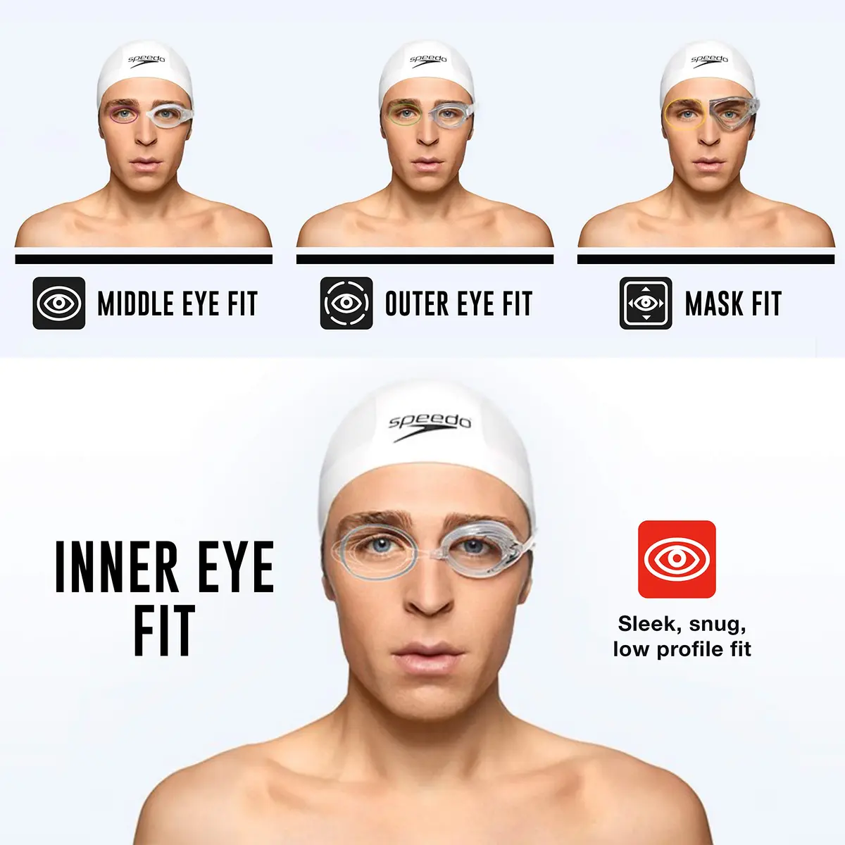 Speedo Unisex-Adult Swim Goggles Mirrored Vanquisher 2.0 | Wide Panoramic UV Anti-Fog Fit - view 2
