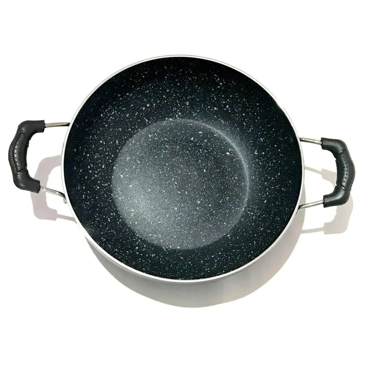 SHRIYA Induction Base Nonstick Kadai with Lid, 2.2 Ltr (2.3 US qt) | Deep Fry Pan for Indian Kitchens - view 6