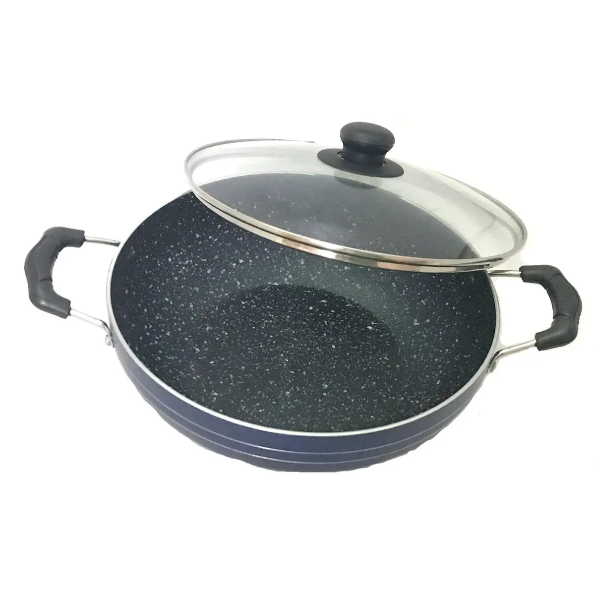 SHRIYA Induction Base Nonstick Kadai with Lid, 2.2 Ltr (2.3 US qt) | Deep Fry Pan for Indian Kitchens - main product image