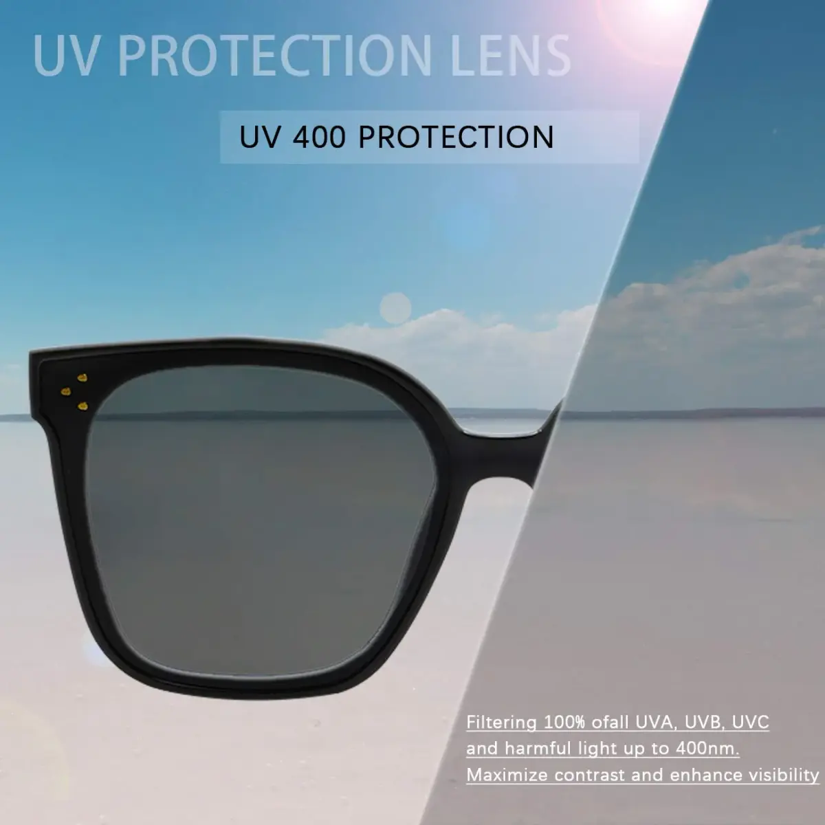 MAXJULI Oversized Sunglasses for Women Men | 59mm (2.32 in) Lens Width - view 3