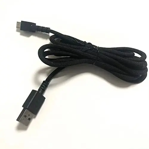 LZYDD USB Charging Cable for Razer Gaming Mice 1.8m (6ft) | Braided, Micro USB to USB-A - view 4